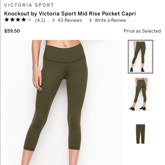 Victoria's Secret Other - Victoria Secret Sport sparkle black capris